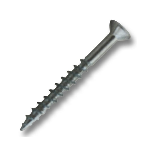 Csh Wood Screw, #8, 1-1/8 in, Zinc Plated Stainless Steel Flat Head Square Drive, 10000 PK 0.FSC08118ZN17 - main